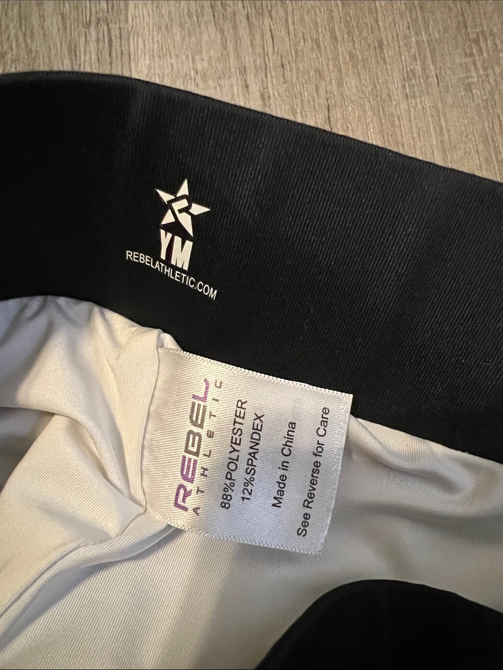 Rebel Athletic Cheer Athletics shorts with rhinestones size YM - Picture 9 of 9